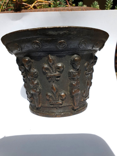 Mortier français xviie bronze - mortier,