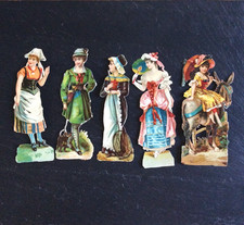 Anciens Chromos Lot de 5