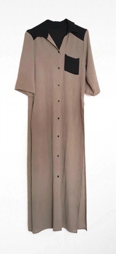 Robe chemise longue - , fluide