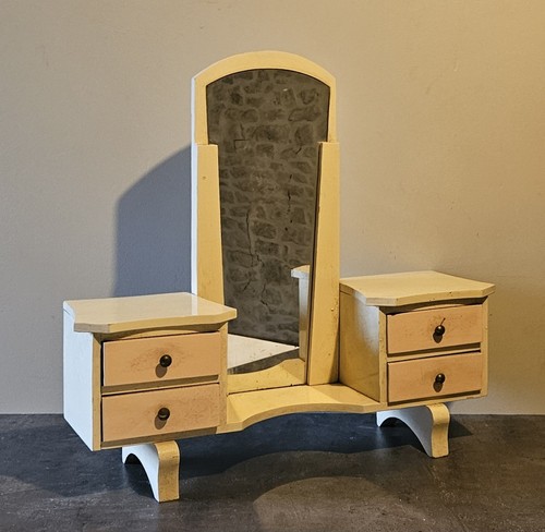 Ancien meuble mini coiffeuse - mini,