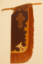 Chaps d'équitation en cuir -