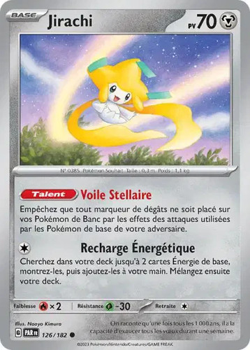 Carte pokémon jirachi 126 - jirachi, 126/182