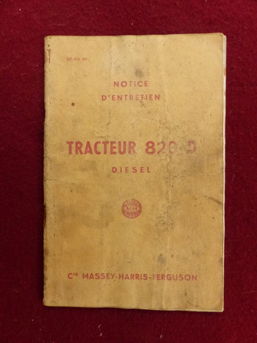Notice entretien tracteur - :,