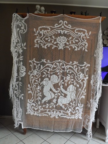 Angelots couvre lit - lit,, rideau