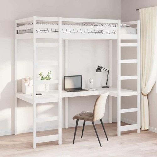 Cadre lit mezzanine pin - lit,