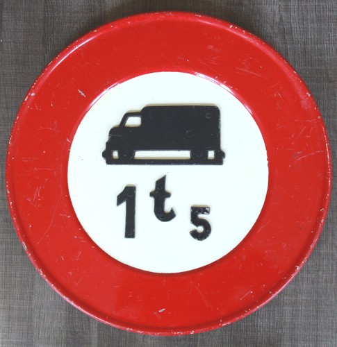 Ancien panneau signalisation