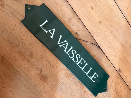 Rare plaque émaillée la - plaque,