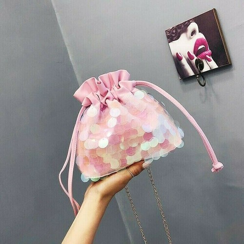Femme mini paillettes seau - paillettes, sac