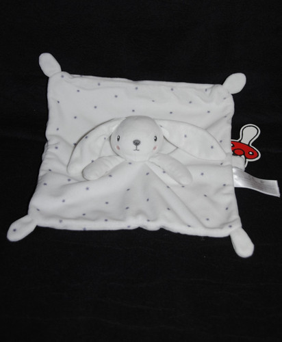 Doudou plat lapin blanc - 🍀doudou,