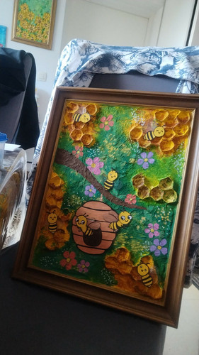 Tableau peinture acrylique - peinture, sur