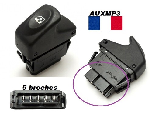Bouton leve vitre kangoo - vitre, 1