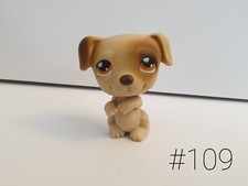 Hasbro LPS Petshop chien marron chiot jack russel #109