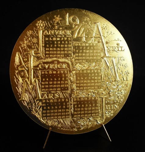 Médaille voeux année - , 1974