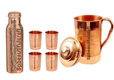 Pichet cruche à eau en cuivre