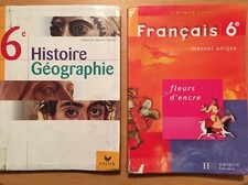 lot de livres scolaire 6 EME