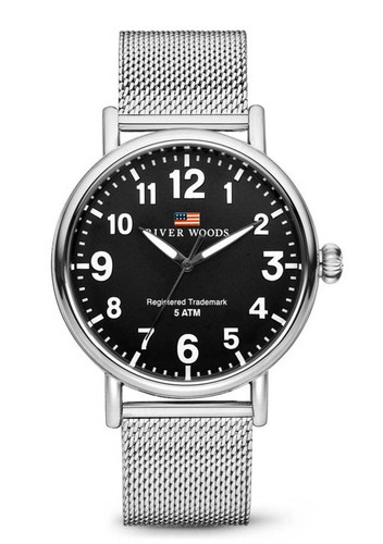 River woods montre argent - woods,