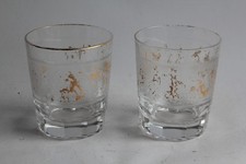 VAL ST LAMBERT Flora Dance Crystal Whiskey Glasses (74531)
