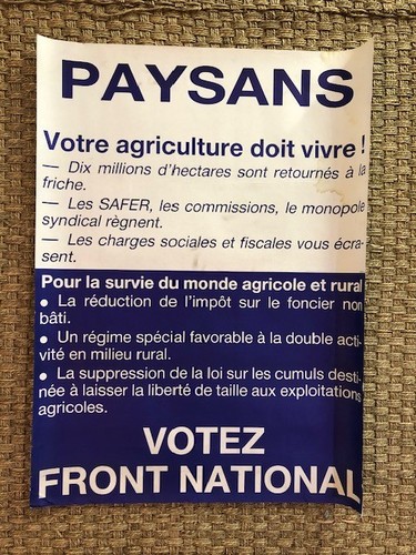 Affiche front national le - front,
