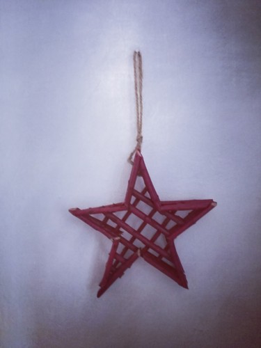 étoile bois noël - Étoile,