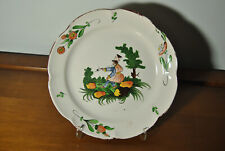 19th Century Earthenware Est France Smoker Pipe Hat Taste Plate 18th