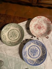 Vintage English Porcelain, Signed, 19th Century, Iron Stone. Hollows and par 6