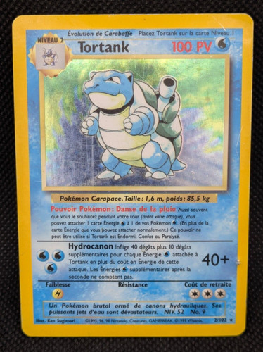 Carte pokémon tortank rare - tortank,