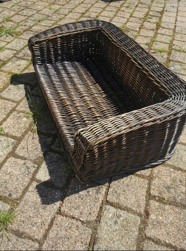 Panier osier marron foncé - en,