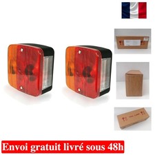Feux Arrières 12V, 4 Fonctions, E11 Approuvés, Installation Facile pour Remorque