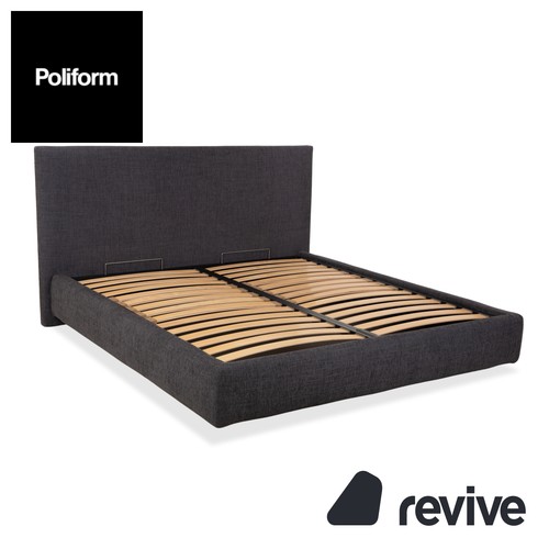 Poliform fabric bed gray - fabric,
