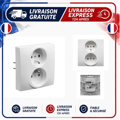 Debflex double prise murale - debflex,