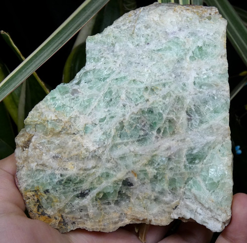 Fluorite verte brut - uv, bleu