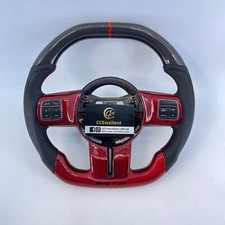 For 2012-2014 Dodge SRT8/Jeep Grand Cherokee real carbon fiber steering wheel