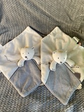 Doudou plat Ours Sam blanc
