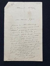 Emile Noirot autograph letter Rue Lepic to Gigue?