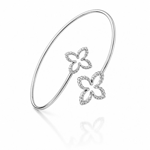 Bracelet jonc fleur - jonc,