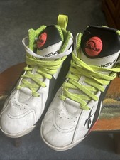 Reebok Pump Kamikaze II White/Black/Red/Neon Yellow Retro Twilight Men Sz 7.5