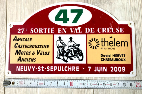 Plaque motos vélos anciens - vélos,