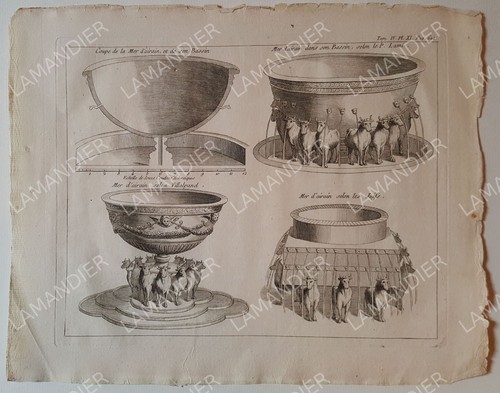 Gravure ancienne mer - ancienne,