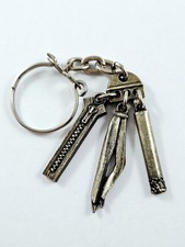 KEYCHAIN - NOUVEUTEX, Miniature ZIPPER - Vintage CUTE 1960s -