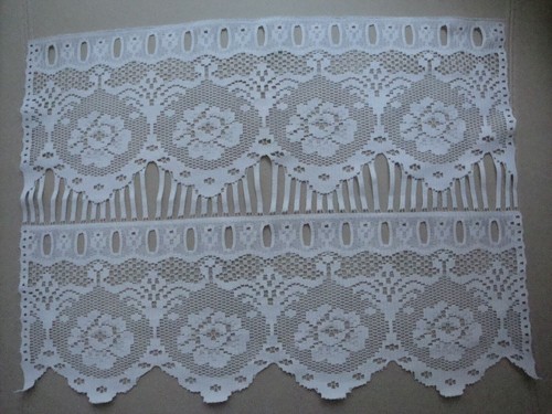 Rideau motif fleur - -,