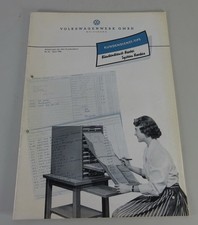 Customer Service Tips VW / Volkswagen "Customer Service Card System Kardex" from 4/1956