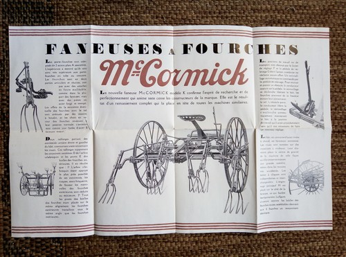 Mccormick rateaux faneurs - rateaux,