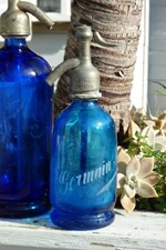 siphon eau de seltz. Syphon. Sifon. Très rare siphon "tonneau".