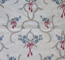 Coupon tissu ancien ecru