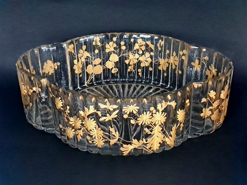 Ancien centre table - table, cristal