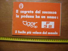 TIGER TRAP F 32 ITALIAN Rifle Flyer Technical Manual Manual Manual Brochure