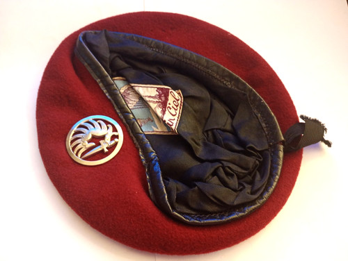 Beret rouge français avec - beret,