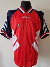 Maillot vintage Adidas football domicile Norvège 1993 - 1995 taille XL adulte