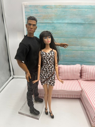 Salon pour barbie couple - pour, ou