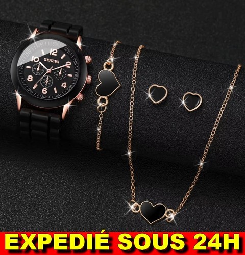 Coffret montre femme noire - coffret,